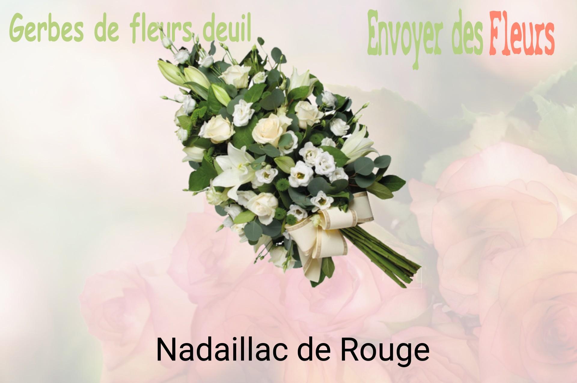 Gerbe de fleurs de deuil livrée à Nadaillac-de-Rouge