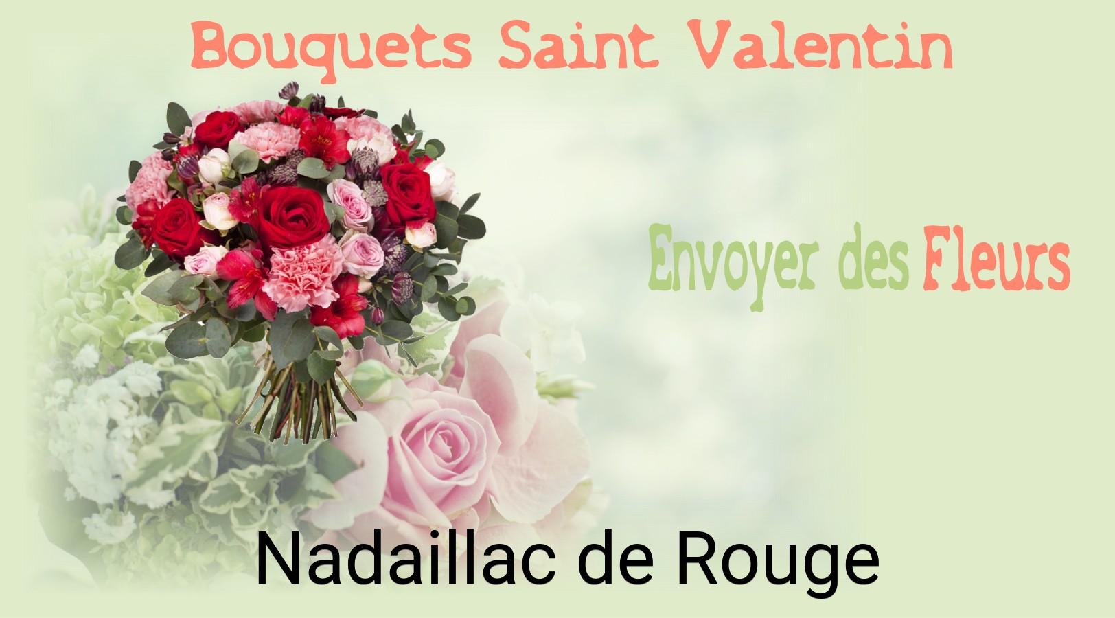 Roses de Saint-Valentin livrées à Nadaillac-de-Rouge